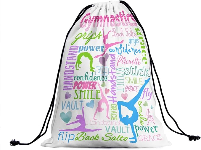 Gymnastics Grip Bag for Gymnasts Gymnastic Drawstring Bag Gym Athlete Bag