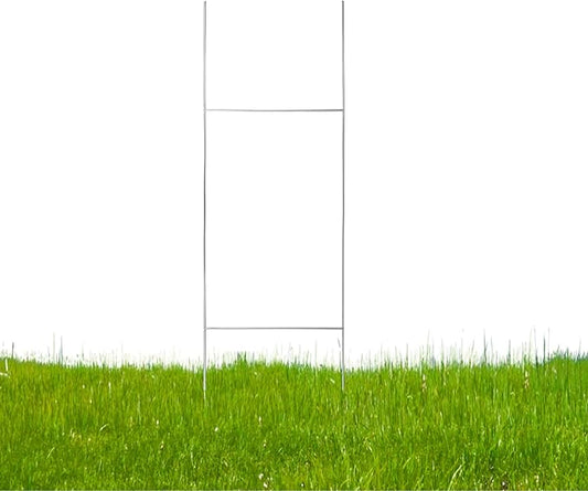 Yard Sign Stakes 30"x10" - H Stakes for Yard Signs, H Wire Frames for Outdoor Signs, Political & Real Estate Stands, Yard Sign Holder, Metal Lawn Sign Stakes