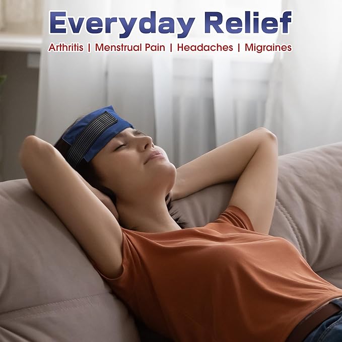 Ice Packs for Injuries Reusable, 4 Pack Hot and Cold Gel Packs and 2 Pack Adjustable Flexible Gel Wraps for Back Shoulders Arms Knees and Legs Injury Recovery, Alleviate Joint and Muscle Pain Relief