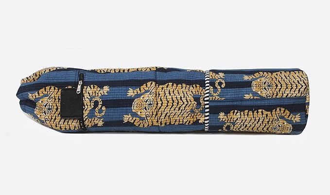 ICC Black Gold Mandala Full-Zip Exercise Yoga Mat Carry Bag Gym Beach Pilates Carrier Bags Hippie Mandala Indian Cotton Bag