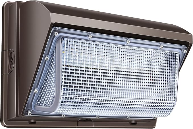 ledmo LED Wall Pack Lights 120W - 15600LM Size Update 5000K Wall Mount Lighting Commercial and Industrial Outdoor Security Flood Lighting for Buildings,Warehouses, Parking Lots,Yard