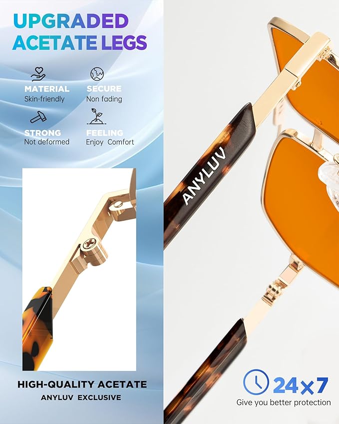 ANYLUV Blue Light Glasses Men/Women, Blue Light Blocking Glasses, Computer Screen Blocker Eyes Protection Glasses