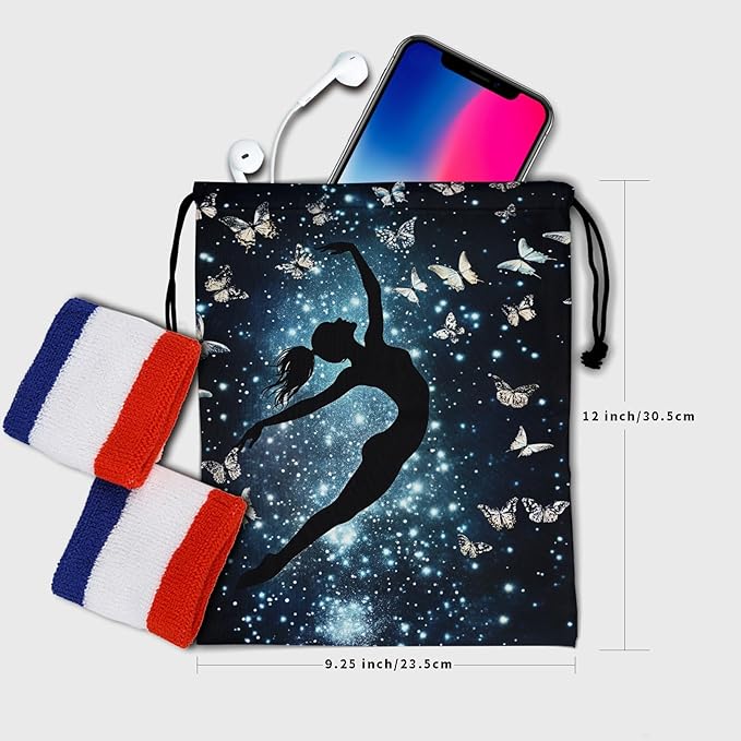 Nerxy Pet Gymnastics Grip Bag Dog Cat Drawstring Grip Bags Puppy Shoe Bag Gym Storage Pouch