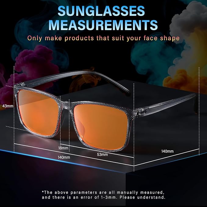 99% Blue Light Blocking Glasses Men Women Lightweight Frame Computer TV Gaming Eyeglasses Reduce Eyestrain