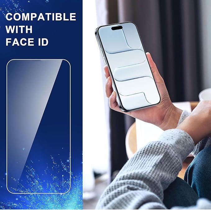 ImpactStrong Shatterproof Tempered Glass Screen Protector for iPhone 17 Air [Easy Installation Frame] [Bubble Free] [9H Hardness] [Full Coverage] Case Friendly, 6.6 Inch - (3-Pack)