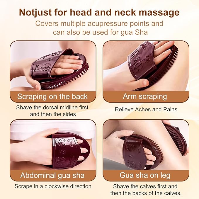 Meridian Brush Massage Brush, Beauty Salon Professional Custom Meridian Brush, Full Bodys Relaxation Comb Massage Tools