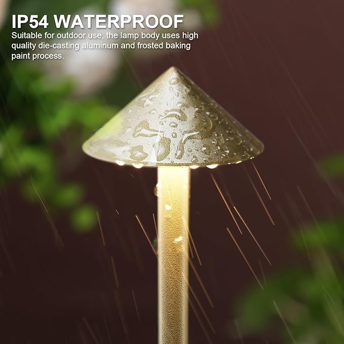 2-Pack 6000mAh Rechargeable Led Table Lamp Cordless,3000K-6000K Stepless Dimming Touch Lamps with Memory Function,IP54 Waterproof Aluminum Table Light for Outdoor/Bars/Restaurant/Patio(Gold)