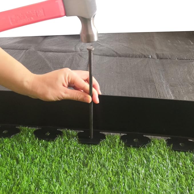 Metal Landscape Stakes,12Inch 25Pcs Landscape Edging Anchoring Spikes for Tent Spikes,Paver Edging,Artificial Turf Stakes,Tent and More (25)