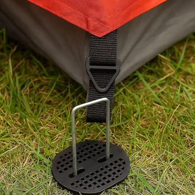 JKKGS 6-Inch Landscape Staples, 50-Pack, Hot-Dip Galvanized Heavy-Duty Steel, U-Shaped Garden, Yard, Tent Stakes for Landscape Fabric, Weed Barrier, Plant Covers, Lawn, Turf Grass, Christmas