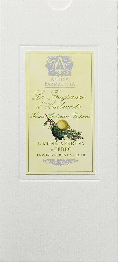 Antica Farmacista Home Ambiance Diffuser,Lemon Verbena and Cedar,8.45 Fl Oz