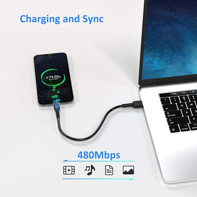 1 Foot Short USB C Cord Fast Charge 5 Pack Durable USB A to USB Type C 3A Fast Charging Cable for Charging Station Compatible with Samsung Galaxy Note 20 A20 A51 S10 S20 Plus Ultra LG Stylo K51