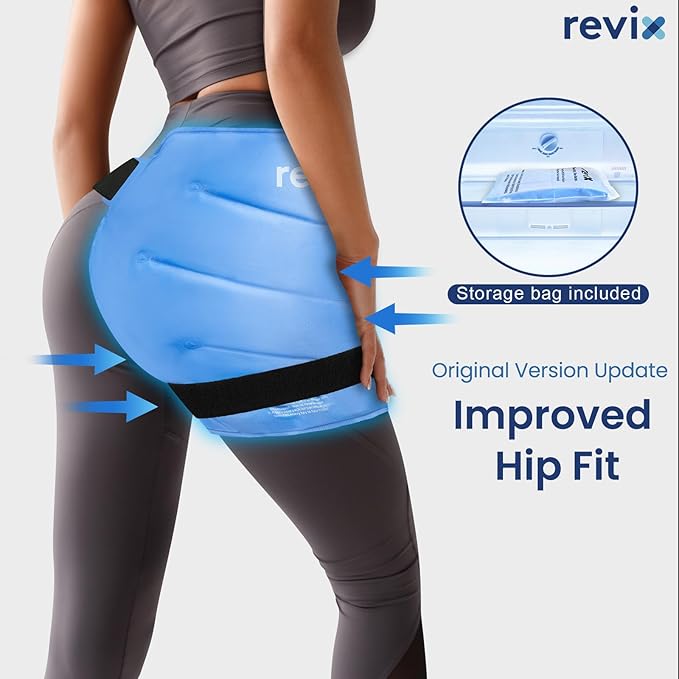 REVIX Extra Large Cold Pack for Hip Replacement, Reusable Ice Pack for Hip Flexor, Post-Workout Recovery, After Hip Surgery Must Have