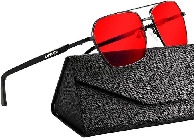 ANYLUV Blue Green Light Blocking Glasses for Men Women Blue Light Glasses Sleep Enhancement Glasses for Eyes Protection