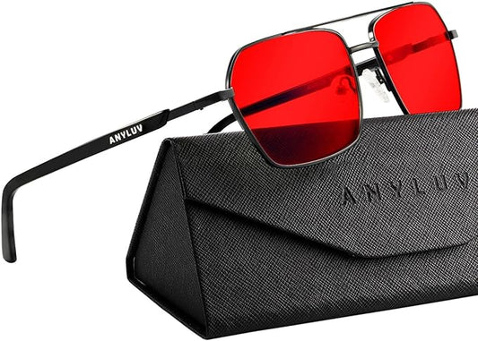 ANYLUV Blue Green Light Blocking Glasses for Men Women Blue Light Glasses Sleep Enhancement Glasses for Eyes Protection