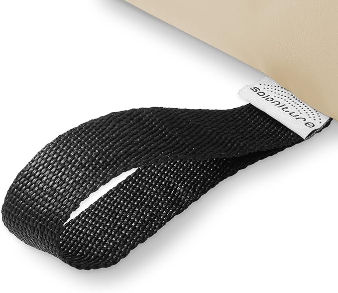 Saloniture Half Round Neck Massage Table Bolster Pillow Pad - 13 x 6 x 3 Inch - Cream