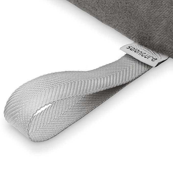 Saloniture Half Round Massage Table Bolster Pillow Pad - 26 x 6 x 3 Inch - Gray Velour