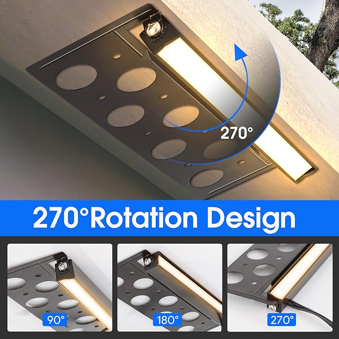 Energetic 7 Inch Retaining Wall Lights, Outdoor LED Step Lights, 4W Low Voltage Landscape Lighting, Waterproof Hardscape Lighting, 12V-24V AC/DC, 3000K Warm White, with Wire Breakers, FCC, 6 Pack