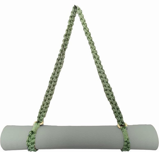 kiido Macrame Yoga Mat Carrying Strap [MAT NOT Included], Hand Woven Multi-use Strap/Carrier for Your Yoga Mat, Exercise Mat