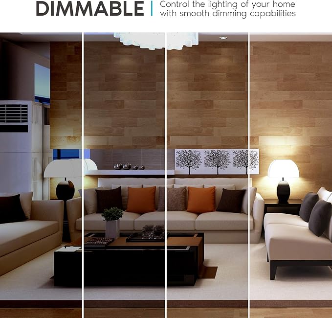 LUXRITE A19 LED Light Bulbs 100 Watt Equivalent Dimmable, 4000K Cool White, 1600 Lumens, Enclosed Fixture Rated, Standard LED Bulbs 15W, Energy Star, E26 Medium Base - Indoor and Outdoor (12 Pack)