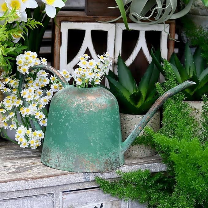 Large Watering Can Metal,Watering Can with Long Spout for Outdoor and Indoor Houseplants, 120oz/3.8L Large Plant Waterer