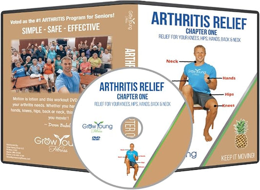 Grow Young Fitness Chapter One Exercise DVDs for Seniors - Low Impact Workouts from Home - Simple, Safe, Effective Workout DVD for Elderly