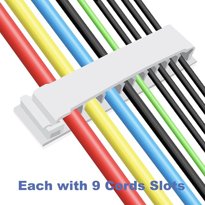 Cable Clips Holder, Self Adhesive Cables Management Clips Cord Organizer Charger for Home Office Desktop Nightstand Car Wire, Cord Holders 2 PCS
