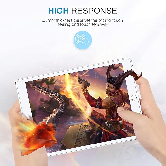 SPARIN 3 Pack Screen Protector for iPad 9th 8th 7th Generation 10.2 inch, Tempered Glass Compatible with iPad 9 8 7 (2021 2020 2019 Model)