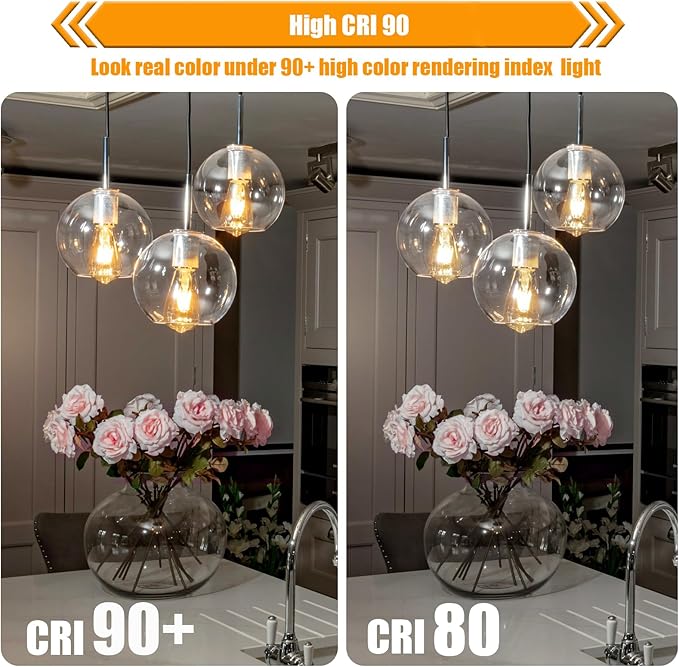 12 Pack Dimmable LED Edison Bulbs 40W Equivalent,4 Watt Filament Bulb,3000K Warm White ST19 Light Bulb,450LM E26 Vintage for Ceiling Fixtures