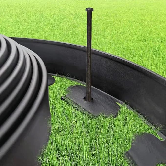 Metal Landscape Edging Anchoring Spikes, 200PCS 10 Inch Landscape Paver Edging Anchoring Spikes for Artificial Turf, Weed Barrier, Tent Spikes, Camping (200)