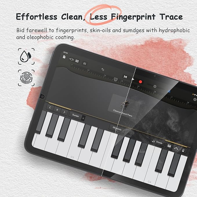 bersem 2 Pack Paperfeel Screen Protector Compatible with iPad Mini 7 2024(A17 Pro)/iPad Mini 6 2021(8.3 inch), Matte PET Film for Drawing, Anti-Glare