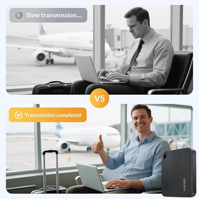 iDsonix 512GB External SSD - USB 3.2 Gen 1 Read Speed up to 466MB/s Portable Solid State Drive for Backup Videos and Photos, Compatible with Mac, PC, Tablet, iPhone 15 - i5PLUS