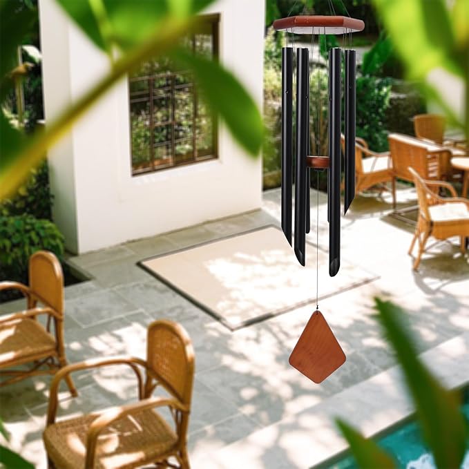 MUMTOP Wind Chimes for Outside - Deep Tone Memorial Sympathy Wind Chimes Outdoor, 35.4 Inch Windchimes Clearance for Garden, Patio,Yard Decor Gift