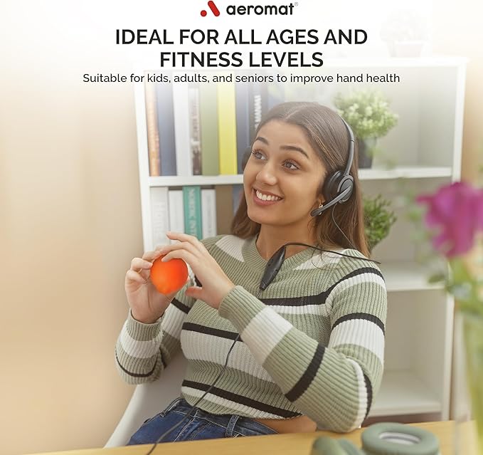 Ecowise Hand Therapy Fruit Squish Ball Pair – 2 Citrus Stress Balls for Adults, Hand Therapy and Grip Strength Trainer, Squeeze Balls for Stress Relief, Wrist and Finger Exercise, Latex-Free