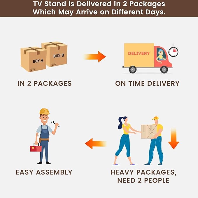 Farmhouse TV Stand for Living Room, Entertainment Center with Storage, Walnut TV Console for Bedroom, Media Storage Cabinet with Sliding Barn Doors & Adjustable Shelves, Fits 80 Inch TV, Rustic Wood