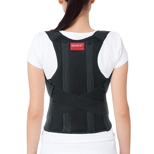 ORTONYX Comfort Posture Corrector for Women and Men, Back Shoulder Clavicle Thoracic Support Brace/S
