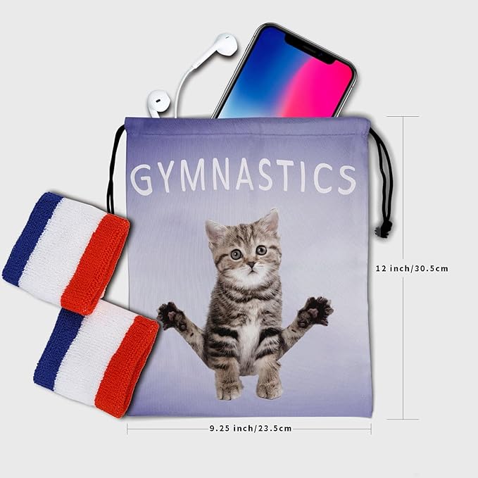 Gymnastics Grip Bag for Gymnasts Gymnastic Drawstring Bag Gym Athlete Bag