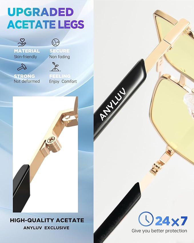 ANYLUV Blue Light Glasses Men/Women, Blue Light Blocking Glasses, Computer Screen Blocker Eyes Protection Glasses