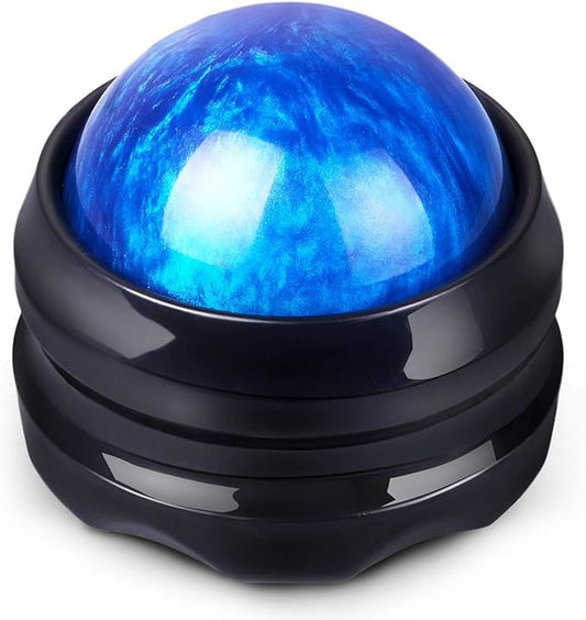 Solacium Manual Massage Roller Ball - Massager and Therapy Tool for Sore Muscles, Shoulders, Arms, Neck, Back, Feet, Body, Deep Tissue, Stiffness, Joint Pain, Stress Relief