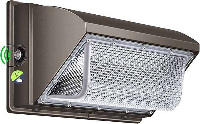 LED Wall Pack Light 120W Dusk to Dawn Photocell 5000K 18000LM LED Outdoor Flood Security Lights 110V-277V Commercial and Industrial Building Wall Mount Exterior Lighting for Garage Yard Barn