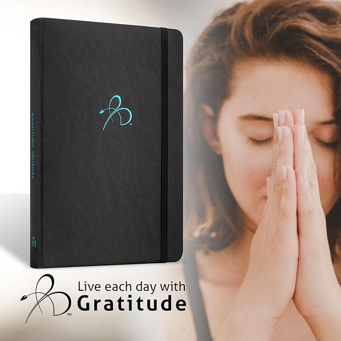 Bright Line Eating Daily Gratitude Journal for Women & Men – 5 Minute Gratitude Journal Book to Grow Happiness & Mindfulness - Premium Soft Vegan Leather Journal – Undated 1 Year 5 Minute Journal (Berry)