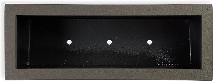 PolyStone Milan Tall Modern Outdoor/Indoor Rectangular Trough Planter, 46" L X 17" W X 19" H, Lightweight, Heavy Duty, Weather Resistant, Polymer Finish, Commercial and Residential (Slate Gray)