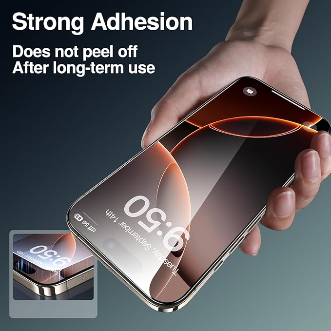 SMARTDEVIL 2 Pack Screen Protector for iPhone 16 Pro Max (6.9 Inch) Tempered Glass, HD Clear Film, Easy Installation, Dust-Free & Bubble-Free