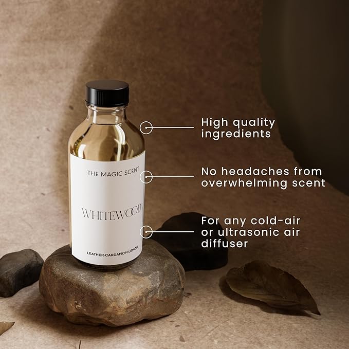Whitewood Diffuser Oil - Hotel & Home Luxury Scents Inspired by 1 Hotel Miami, Compare to My Way Diffuser Oil Scents for Home, Designed for Use in All Diffusers - 16.9 fl oz, 500 mL