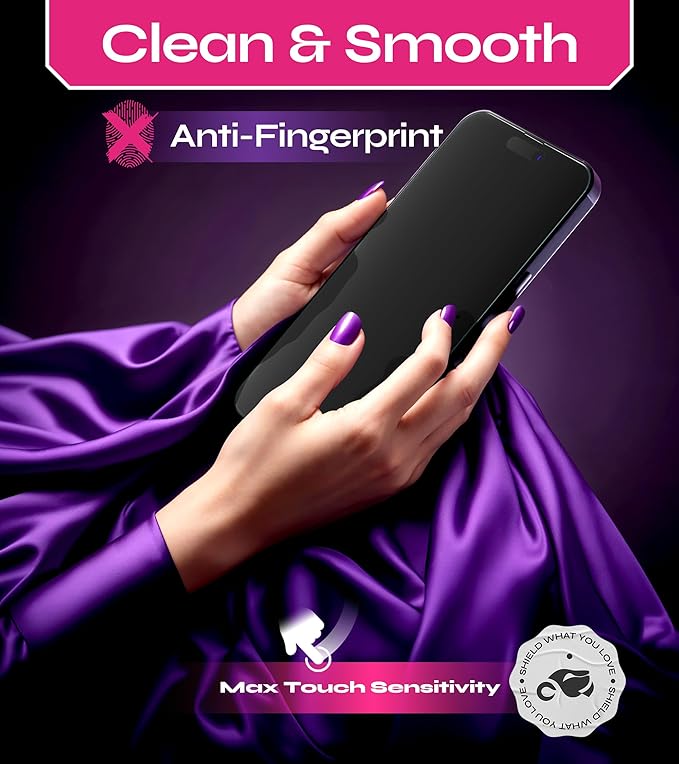 Defenslim Screen Protector for iPhone 14 Pro Max (2Pack), Easy Auto-Align Install Kit, 6.7" Tempered Glass, 9H Hardness, Ultra HD Clear, Case Friendly, EasyShield