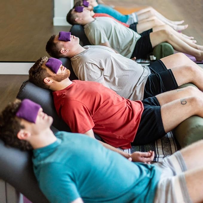 Hugger Mugger Peachskin Eye Pillow - Use Heated or Chilled, Natural Herbal Filling, Relaxing Scent, Light Weight, Soft Fabric