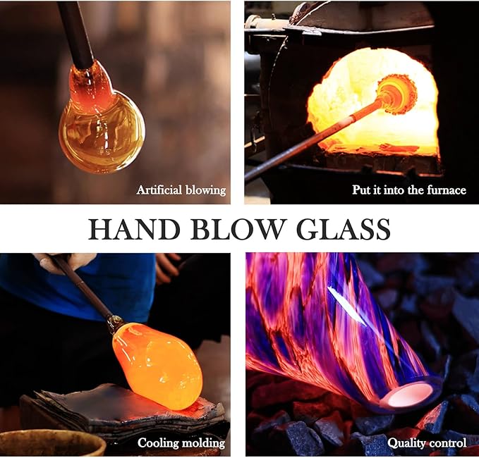 Porseme 150ml Essential Oil Diffuser Glass Color Changing Aroma Air Diffusers Aromatherapy Ultrasonic Cool Mist Humidifier 6 Running Hours Waterless Auto-Off for Sleeping Yoga Office Spa (Deep Blue)