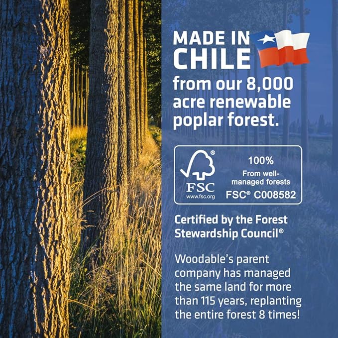 Disposable Wooden Cutlery Set - 100% Home Compostable - 50 Wrapped Sets Dispenser (Fork, Knife, Spoon & Napkin), 6.5", Bamboo Utensils Alternative, Eco-Friendly, Carbon Neutral Certified