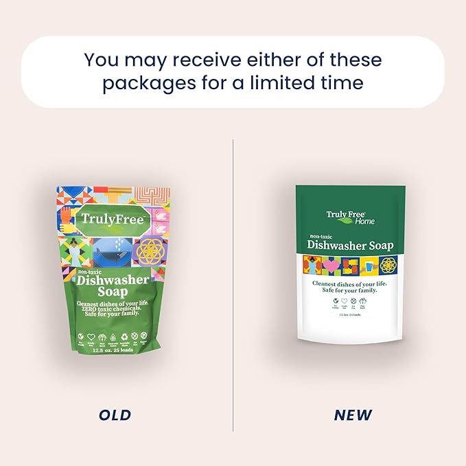 Dishwasher Detergent Powder | Natural Dish Detergent, Dishwasher Soap | Plastic Free, Plant-Based, Clean, Heavy Duty Hard Water Stain & Grease Remover | Fragrance Free | 12.5 oz (Pack of 2)