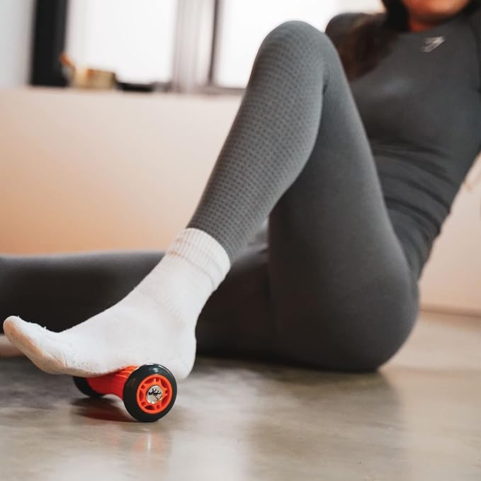 Tiger Tail Footsie Foot Massage Roller Tool, Stretch Sore Foot Muscles, Relieve Plantar Fasciitis, Increase Circulation, and Soothe Cramping