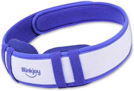 Moist Heated Eye Mask for Dry Eyes - Microwavable Warm Compress - No-Pressure Eye Wells, Adjustable Strap, Reusable Cover - Dry Eye, Blepharitis, Stye Relief